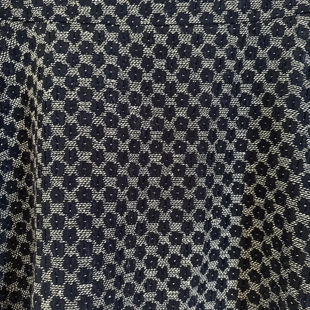 Y2K Ann Taylor Textured Woven Knee Length A Line Skirt Back Zipper 10